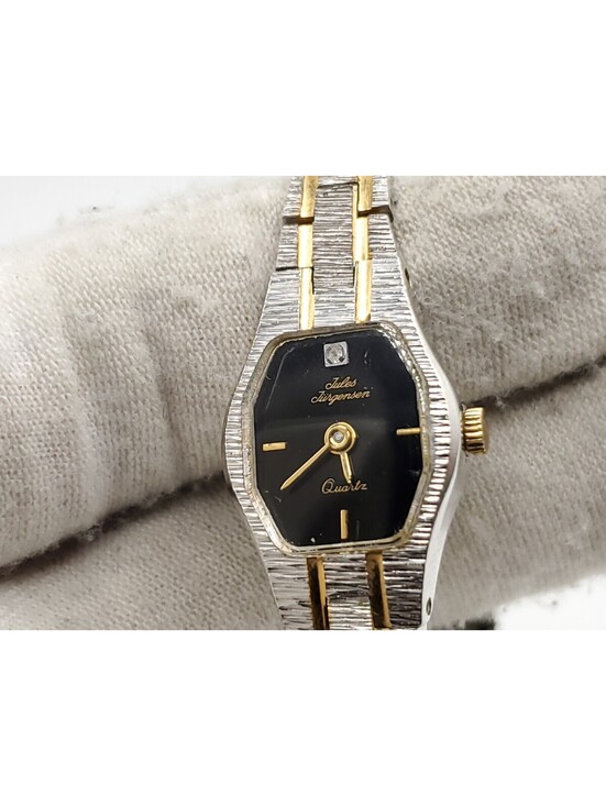 Vintage Jules Jurgensen Quartz Watch Womens New Battery Two-Tone 15mm 4831 main image 12